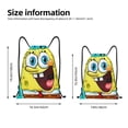 thumbnail image 2 of Pofeuu SpongeBob SquarePants for Water-Resistant 210D Drawstring Bag Compact Foldable Design Gym Yoga Travel Essentials Lightweight Carryall-Medium, 2 of 6