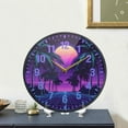 thumbnail image 4 of Yayeee Wall Clock Battery Operated 9.5" Silent Quartz Non-Ticking for Living Room Decor, Green Digital Art, 4 of 8