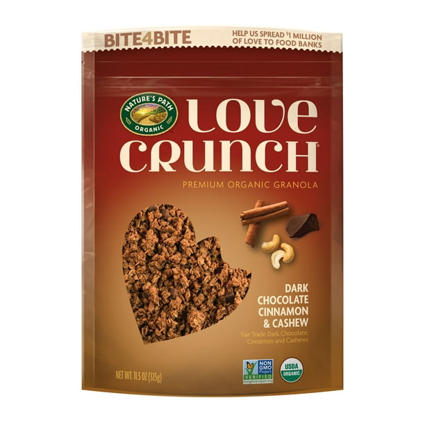 Natures Path Love Crunch Dark Chocolate Cinnamon & Cashew Premium