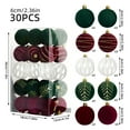 thumbnail image 3 of CY5O5ee Christmas Ball Ornaments 30PCS Large Shatterproof Christmas Tree Ornaments Vintage Farmhouse Rustic Xmas Party Home Decor Hanging Ornament, 3 of 9