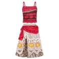 thumbnail image 3 of Jurebecia Princess Costume Two-Pieces Crop Top Skirt Outfit Set Birthday Party Clothes, 3 of 9