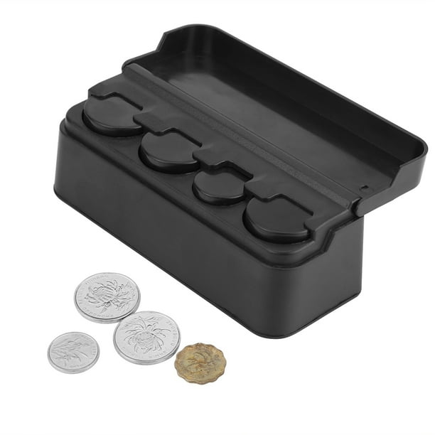Mgaxyff Universal Car Interior Plastic Coin Case Storage Box Holder Change Container Organizer