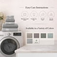thumbnail image 5 of Modern Threads Cobblestone 6-Piece Cotton Adult Bath Towel Set, Silver, 5 of 10