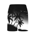 thumbnail image 6 of ATOGUTA Swim Shorts for Boys with Boxer Brief Liner Boy Bathing Suit Quick Dry Beach Swimsuit Kids Swim Trunks Size 5T-15, Black, 6 of 6