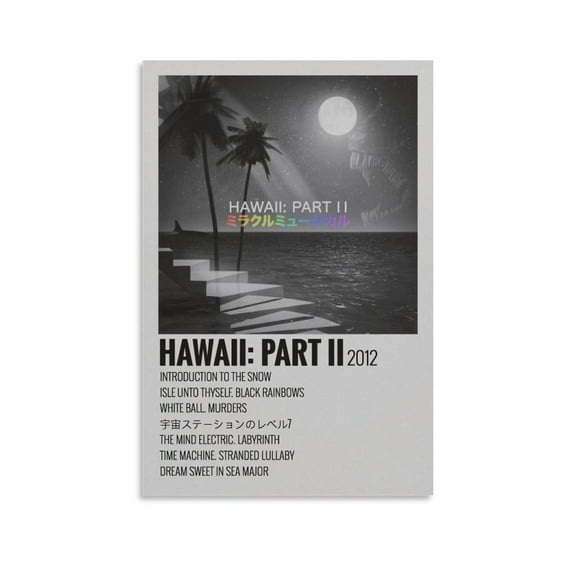Hawaii Part II Miracle Musical Canvas Poster Wall Decorative Art Painting Living Room Bedroom Decoration Gift