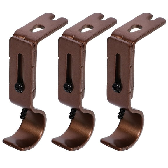 Raindrops 3 Pcs Curtain Rod Holder No Drill Accessories Adjustable Bracket