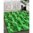 thumbnail image 3 of Ahgly Tapis Rectangulaire Lavable en Machine Vert Transitionnel, 4 Pieds x 6 Pieds, 3 of 7