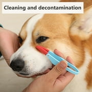 Twinkseal Pet Tear Stain Remover 2-pack Pet Eye Combs Soft Flexible Tear Stain Removers for Dogs Cats Reusable Pet Grooming Accessories Tear Stain Brush