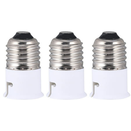 

3pcs E27 to B22 Light Bulb Base Adapter Screw Lamp Holder Converter Socket Light Accessory Home Gadget for Home