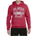 thumbnail image 2 of Wild Bobby City of Los Angeles Hockey Fantasy Fan Sports Unisex Hoodie Sweatshirt, Vintage Heather Red, Medium, 2 of 5