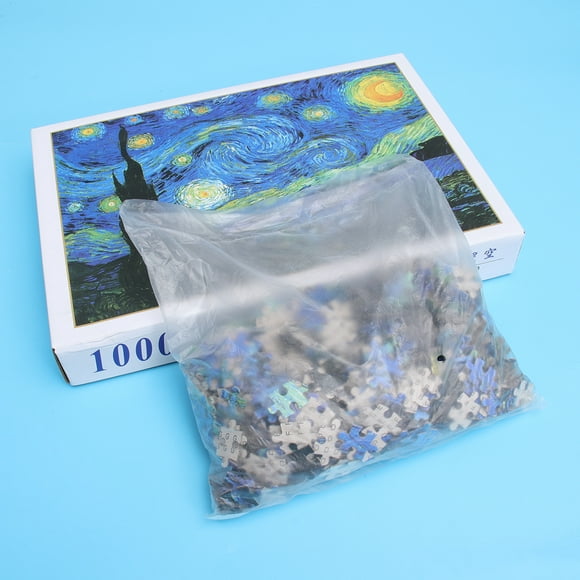 1Pc Puzzle Nuit Étoilée 1000 Pièces Peinture à l'Huile Puzzle Coloré Puzzle pour Enfants Adultes