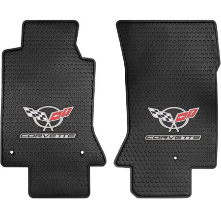 Lloyd Mats Custom-Fit All-Weather Rubber Floor Mats for C5 1997-2004 (2PC - Fronts, Black)