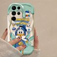 thumbnail image 3 of Disney-funda de silicona transparente para móvil, carcasa con diseño 3D de pato Donald y Daisy para Samsung Galaxy S24 Ultra S23 S22 Plus S21 S20 FE A25 A55 A35 5g, 3 of 5