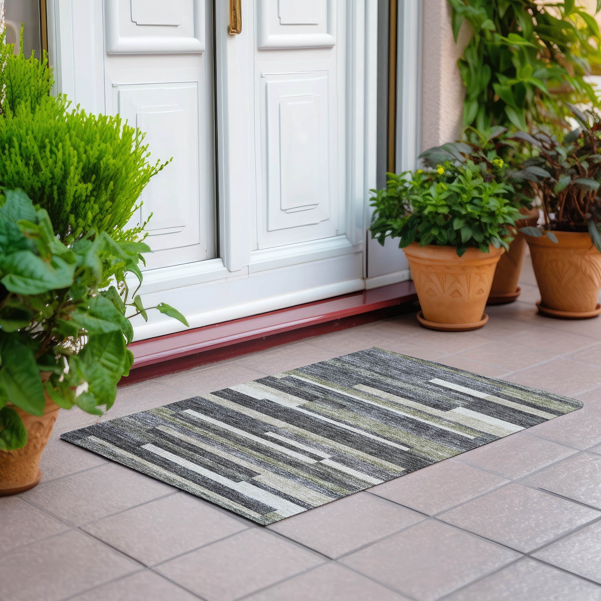 Addison Rugs Chantille ACN766 Gray 1'8" x 2'6" Rug