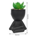 thumbnail image 3 of TIELUTT Lazy Man's Mini Planter with Dummy Easy Care Decorative Pots Big Christmas Ornament Christmas Ornament Keepsake Christmas Decorations and Matrix Ornament Ornament Packs, 3 of 7