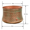 thumbnail image 3 of Liberty Garden 1917 Decorative Rustic Garden Hose Storage Pot, Patina, 3 of 7