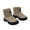 Khaki, variant on Toddler Boota Zipper Cold Adhesive Plus Velvet Children's Snow Boots Korean Thick Boys and Girls Warm Cotton Boots for Simple Casual Non Slip Breathable Shoe(3.5-4 Years,Black)