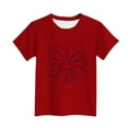 thumbnail image 3 of T-Shirt pour Enfants, Imprimé de la Fête de l'Indépendance à Manches Courtes et Col Rond, Haut Décontracté et Polyvalent pour Garçons et Filles de 3 à 15 Ans, 3 of 5
