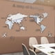 thumbnail image 1 of Pegatinas de pared acrílicas 3D con mapa del mundo, pegatinas de espejo tridimensionales, decoración de fondo de dormitorio y oficina, 1 of 4