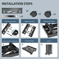 thumbnail image 7 of MRSXXNTY Adjustable Mobile CPU Stand, Ventilated Computer Tower Stand PC Tower Stand with 4 Caster Wheels Fits Most PC, Under Desk CPU Holder PC Floor Cart PC Riser for Gamers and Students (Black), 7 of 7