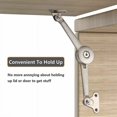 thumbnail image 4 of 2 Piezas Soporte de Elevación de Puerta de Armario para Muebles Bisagra Estándar Fuerte Accesorios de Solapa y Solapa Tapas para Armario de Cocina Puerta Armario Caja de Juguetes, 4 of 5