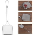 thumbnail image 6 of Square Fine Mesh Skimmer Spoon: 304 Stainless Steel Skimmer Colander Spoon, Frying Strainer Ladle Fryer Scoop, Oil Fat Skimmer Spoon Mesh Strainer with Handle for Cooking Frying Kitchen, 6 of 7