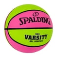 thumbnail image 2 of Spalding 28.5" Varsity Multicolor Outdoor Basketball - Pink/Green, 2 of 6