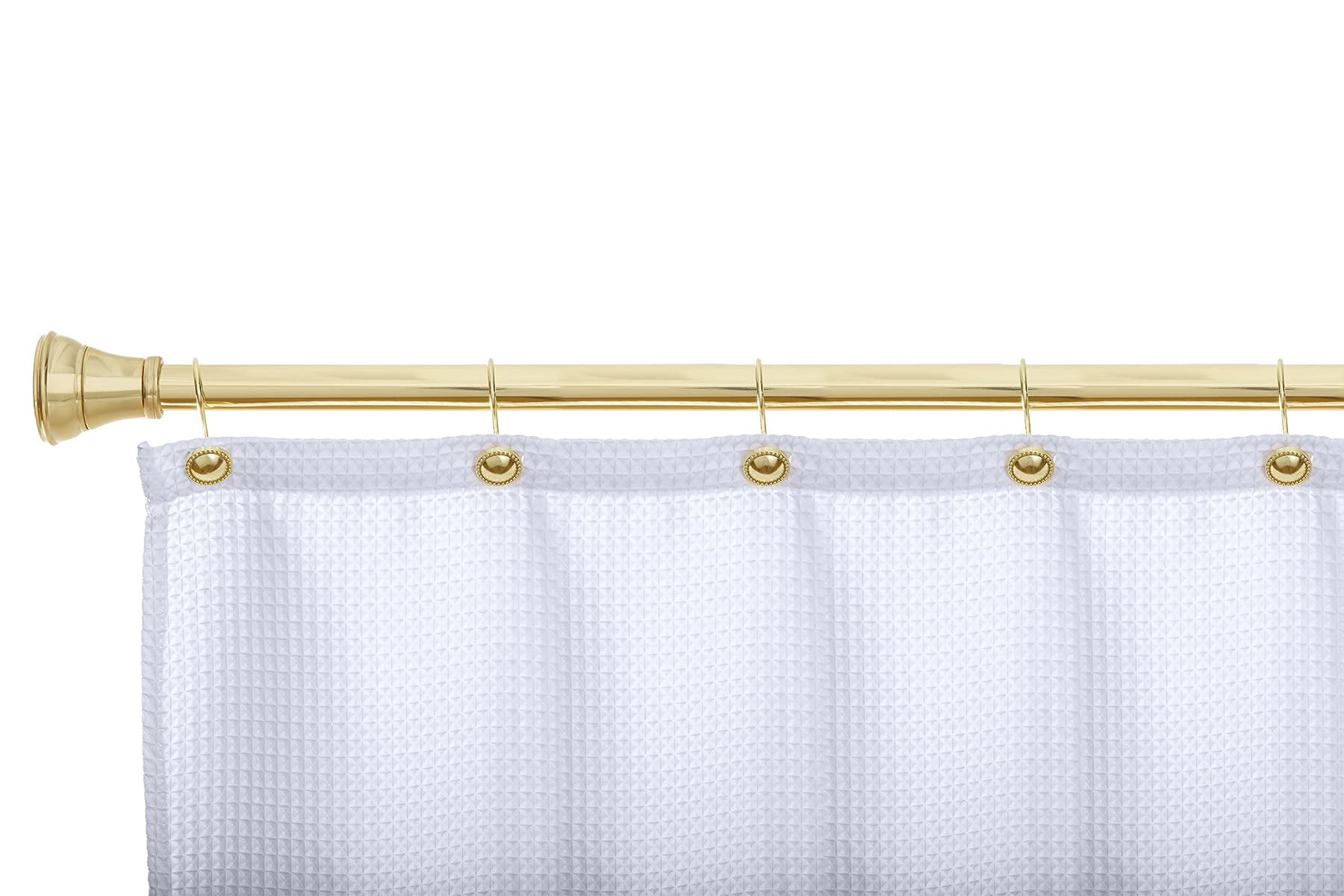 Utopia Alley Shower Hooks - Shower Curtain Rings for Bathroom - Rust Proof Shower Curtain Hooks for Shower Curtain or Liner - Set of 12, Gold