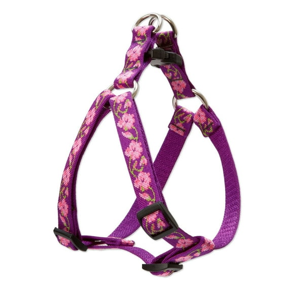 LupinePet Originals 3/4" Rose Garden 15-21" Step In Harness for Small Dogs