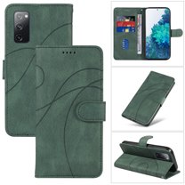 Dteck for Samsung Galaxy S20 FE Wallet Case, Premium PU Leather Flip Folio Card Holders Kickstand Book Folding Case with Detachable Wrist Strap Shockproof Protective Cover, green