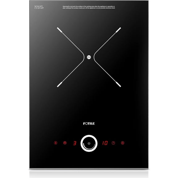 FOTILE 12 Inch Induction Cooktop with 3000W Output Power and 9 Power Levels