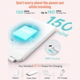 thumbnail image 3 of Folding Travel Lighted Makeup Mirror with 3 Colors Light Modes USB Portable 7.9 in Touch Screen, 3 of 9