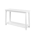 thumbnail image 3 of 48" Indoor Coastal Wood Sofa Table - Solid White, 3 of 11