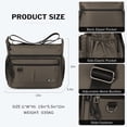 thumbnail image 6 of Crossbody Bag for Men Women Multi Pocket Purse Lightweight Waterproof Shoulder Handbag Casual Travel Satchel Handbag,TT851-Khaki, 6 of 7