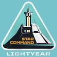thumbnail image 2 of Girl's Lightyear Star Command Launch Graphic Tee Tahiti Blue Small, 2 of 4