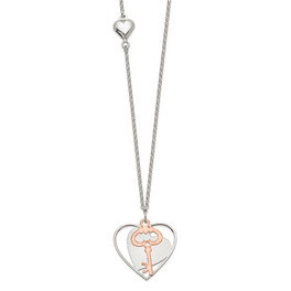 925 Sterling Silver 2 Strand Heart Key Chain Necklace Pendant Charm Multi Layer Fine Jewelry For Women Gifts For Her Walmart