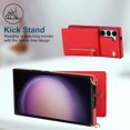 thumbnail image 3 of Crossbody Wallet Case for Samsung Galaxy S23, PU Leather Zipper Handbag Purse Flip Cover with Kickstand Case for Samsung Galaxy S23 ZP Red, 3 of 17
