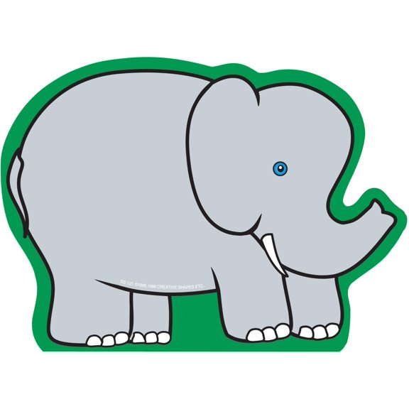 SHAPES ETC. Large Notepad - Elephant