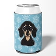 thumbnail image 2 of Snowflake Smooth Black and Tan Dachshund Can or Bottle Hugger, 2 of 5