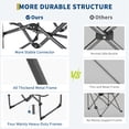 thumbnail image 4 of Oversized Directors Camping Chair with Side Table, Heavy Duty Folding Chair for Adults Supports 400 lbs, Portable Outdoor Lawn Chair for Sports, Picnic, Beach, Fishing, Blue, 4 of 8