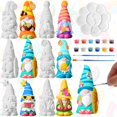 thumbnail image 1 of Art Craft Kit Arrowbash, juego de 6 gnomos de cerámica, 13 cm, para bricolaje, 1 of 7