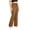 #02 Brown 【Mix, Match & Rotate: Stock Up on Daily Colors】, variant on Womens Plus Size Soft Solid Color Drawstring Elastic Waist Pockets Pants, Lightweight Casual Straight Wide Leg Trousers for Relaxed Everyday Wear Lounge | VerBelle,Black L