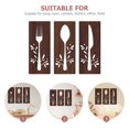 thumbnail image 2 of 1 Set Wooden Fork Spoon Cutter Sign Wall Decor Cutout Wall Decor for Home Dining Room Restaurant, 2 of 6