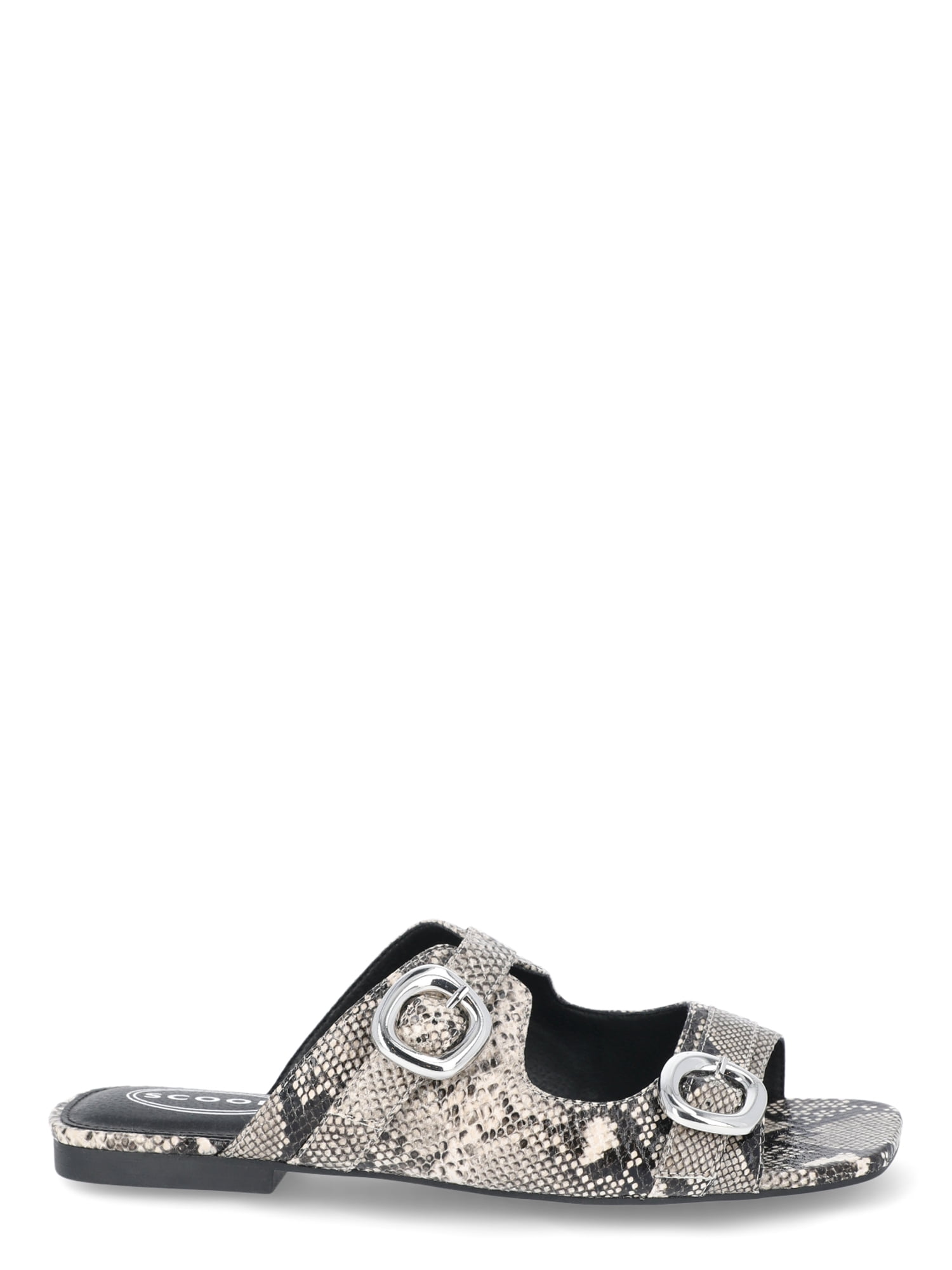 Scoop Women's Flat Slide Buckle Sandals