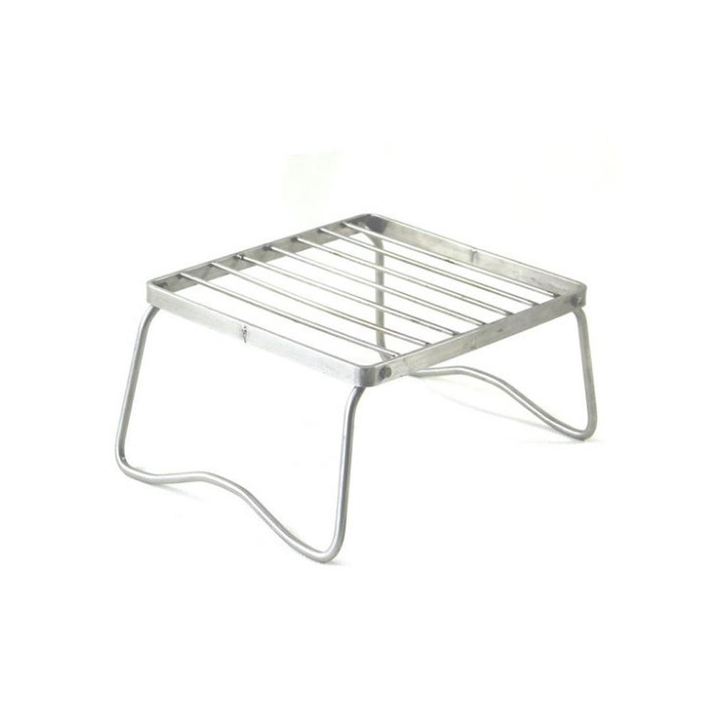 Folding Camping Grill Rack Stainless Steel Burner Support for Outdoor Barbecue