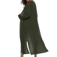 thumbnail image 3 of SWEETLIFE Women's Casual Knitted Long Sleeve Open Long Cardigan Sweaters, 3 of 3