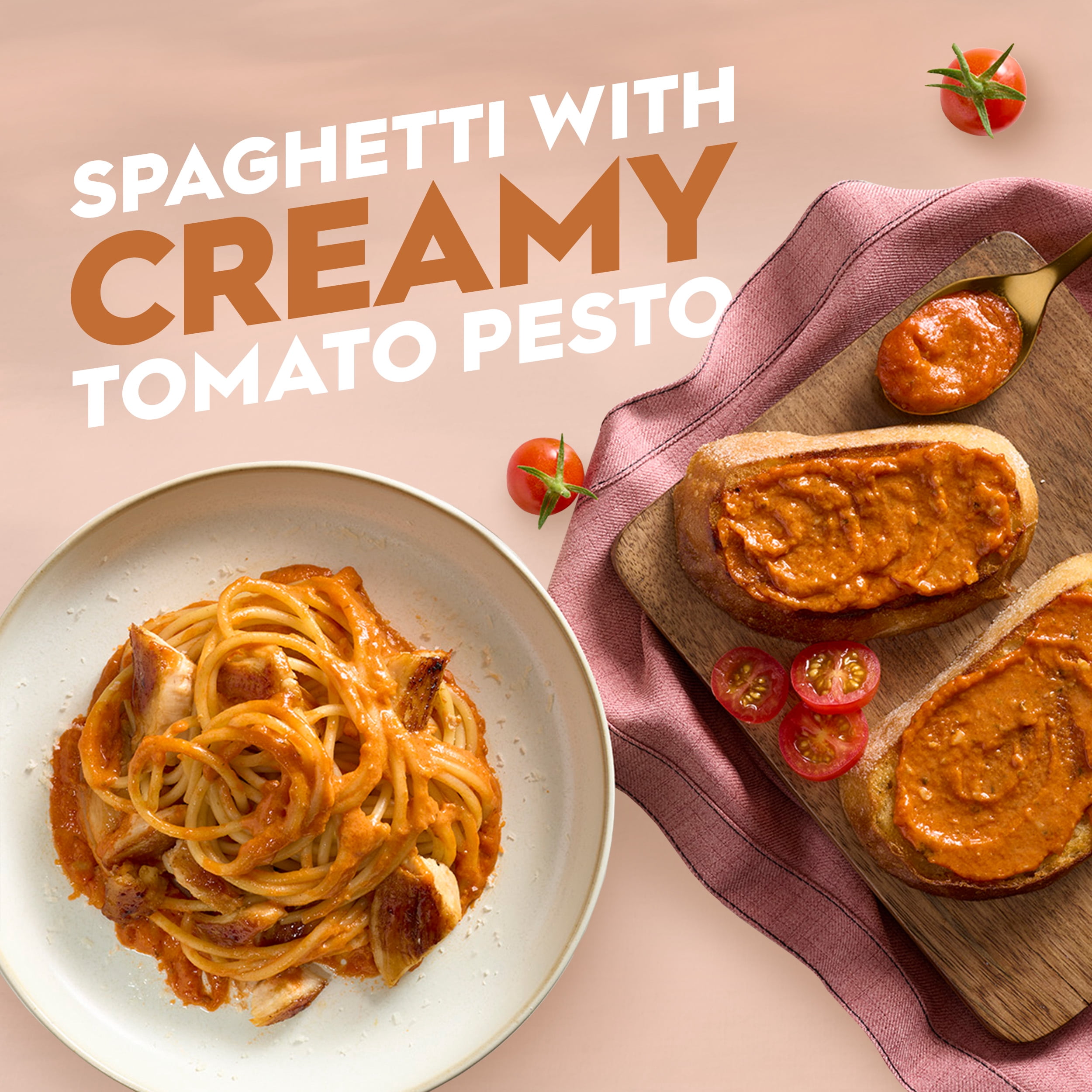 (3 pack) Barilla Creamy Tomato Pesto Pasta Sauce and Spread, 6.5oz
