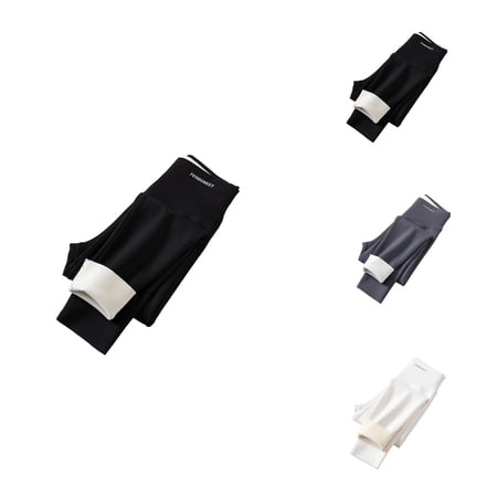 Winter Girls -Lined Thermal Leggings â Thick Warm High-Waisted Base Layer Pants for Yoga Jogging Sports & Casual Playwear