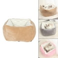 thumbnail image 3 of Square Beds, Soft Pet Bedding, Sleeping Bed, House Nest for Small Medium Dogs , Khaki, 3 of 7