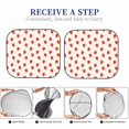 thumbnail image 6 of Balery 2 Piece Hand Drawn Strawberry Car Windshield Sun Shade|Foldable Front Windshield Shade for Car Front Window for Most Sedans SUV Truck-, 6 of 7